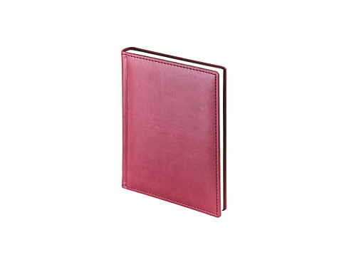Ежедневник недатированный А6+ Velvet, бордовый — РПК «Прогресс»