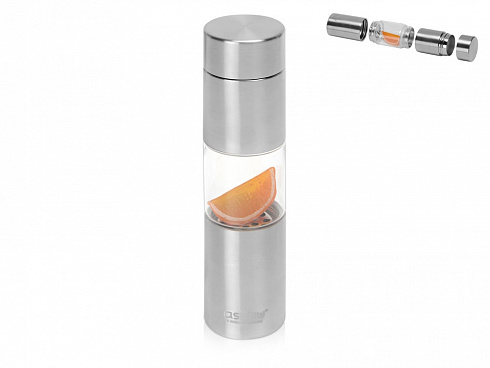 Бутылка для воды FLAVOUR U SEE, 460 мл, серебристый — РПК «Прогресс»