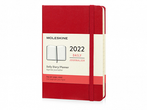 Ежедневник Moleskine Classic (2022), Pocket (9х14), красный, твердая обложка — РПК «Прогресс»