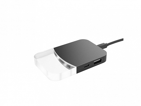 USB хаб Mini iLO Hub, черный — РПК «Прогресс»
