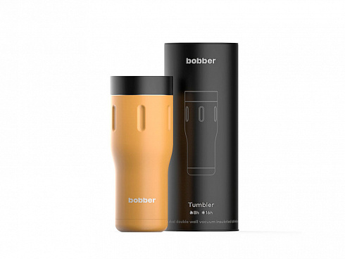 Термос питьевой, вакуумный, бытовой, тм bobber. Объем 0,47 литра. Артикул Tumbler-470 Ginger Tonic — РПК «Прогресс»