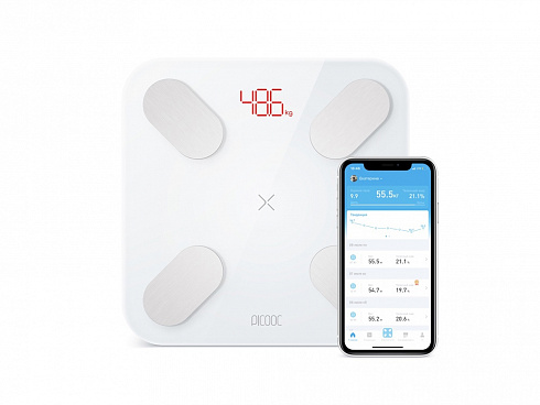 Умные диагностические весы Picooc Mini Pro V2 (6924917717377), белый — РПК «Прогресс»