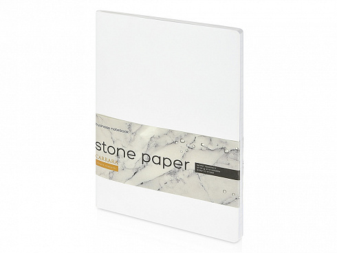 Тетрадь с каменной бумагой А5 Carrara 40 л., линейка, белый — РПК «Прогресс»