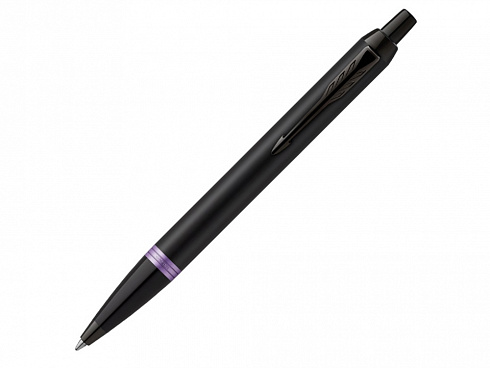 Шариковая ручка Parker IM Vibrant Rings Flame Amethyst Purple, стержень: M blue, в подарочной упаковке. — РПК «Прогресс»