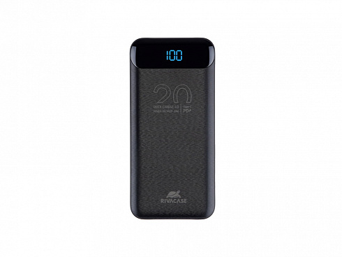 RIVACASE VA2582 (20 000mAh), QC/PD 22.5W внешний аккумулятор с дисплеем, черный /24 — РПК «Прогресс»