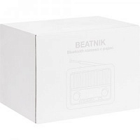 Bluetooth-колонка с радио Beatnik, коричневая