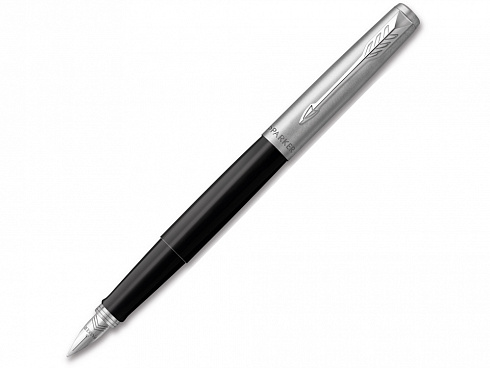 Перьевая ручка Parker Jotter Black CT, перо:F, цвет чернил: blue, в подарочной упаковке. — РПК «Прогресс»