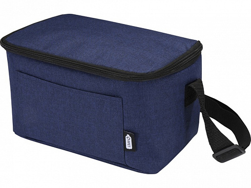 Tundra сумка-холодильник на 6 банок из переработанного РЕТ-пластика - Heather navy — РПК «Прогресс»