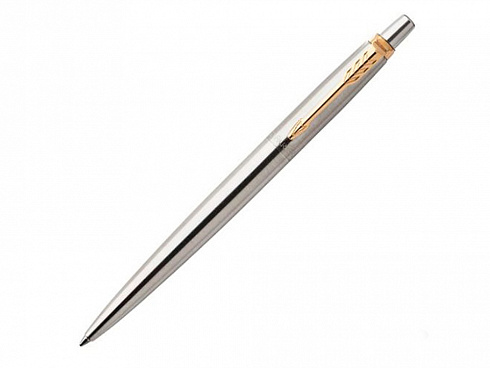Шариковая ручка Parker Jotter Essential, St. Steel GT, стержень: Mblue — РПК «Прогресс»