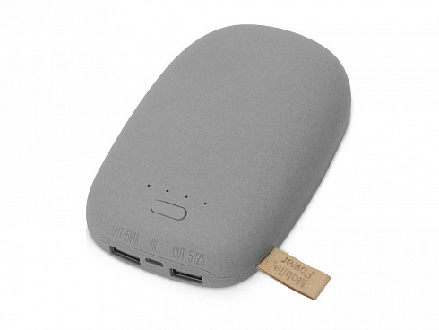 Внешний аккумулятор в форме камня Stone, 10400 mAh, серый — РПК «Прогресс»