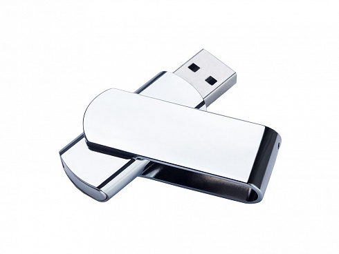 USB-флешка металлическая поворотная на 32 ГБ 3.0, глянец — РПК «Прогресс»