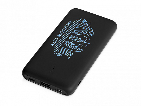 Внешний беспроводной аккумулятор с подсветкой лого Reserve X. 8000 mAh, черный — РПК «Прогресс»