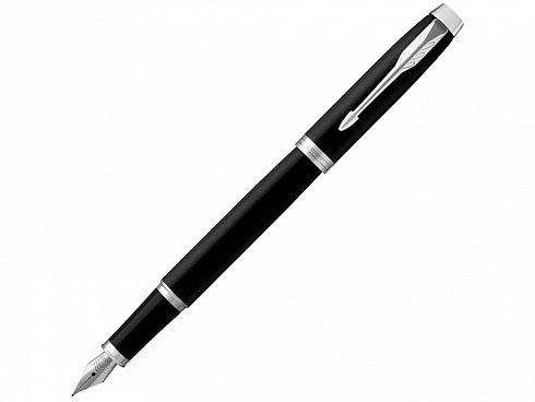 Перьевая ручка Parker IM Mat Black CT, перо: F, цвет чернил: blue, в подарочной упаковке. — РПК «Прогресс»