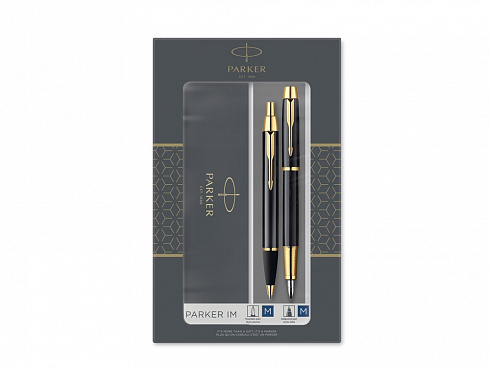 Набор Parker IM Core Black GT: ручка шариковая, ручка перьевая — РПК «Прогресс»