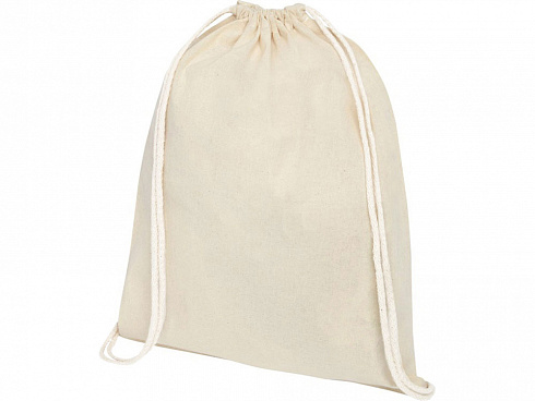 Рюкзак со шнурком Tenes из хлопка плотностью 140 г/м2, natural — РПК «Прогресс»