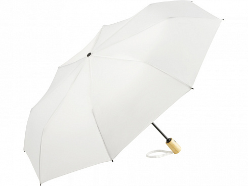 Зонт складной 5429 ÖkoBrella из бамбука, полуавтомат,белый — РПК «Прогресс»