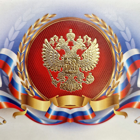 Диплом с тиснением фольгой