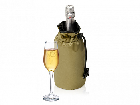 PWC CHAMP. COOLER BAG GOLD/Охладитель для бутылки шампанского Cold bubbles, золотой — РПК «Прогресс»