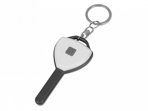 Брелок-фонарик COB Switch, белый/серый — РПК «Прогресс»