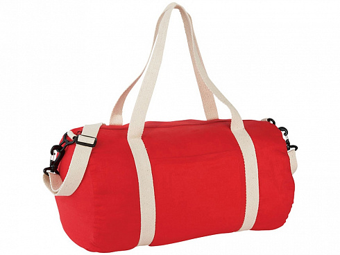 Хлопковая сумка Barrel Duffel, красный/бежевый — РПК «Прогресс»
