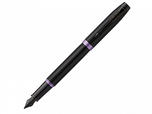 Перьевая ручка Parker IM Vibrant Rings Flame Amethyst Purple, стержень:F, цвет чернил: blue, в подарочной упаковке. — РПК «Прогресс»