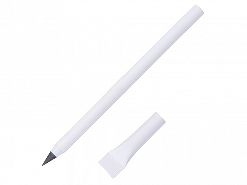 Вечный карандаш из переработанной бумаги Recycled pencil, белый — РПК «Прогресс»