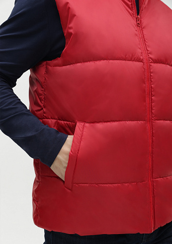 Жилет унисекс STAN утепленный таффета 210T,200, 84, Чёрный,  (20)  (60-62/5XL)