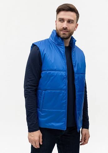 Жилет унисекс STAN утепленный таффета 210T,200, 84, Чёрный,  (20)  (60-62/5XL)