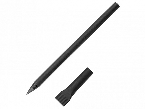 Вечный карандаш из переработанной бумаги Recycled pencil, черный — РПК «Прогресс»