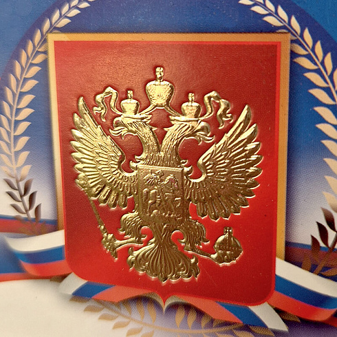 Диплом с тиснением фольгой