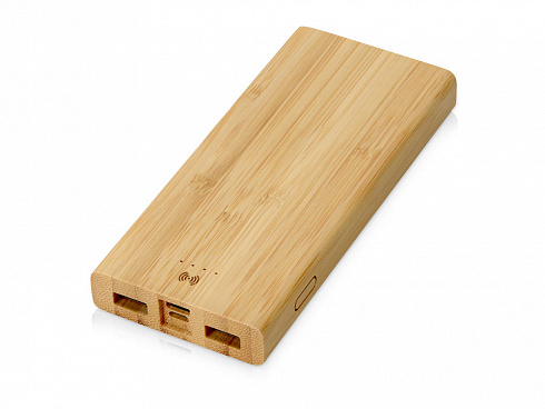 Внешний беспроводной аккумулятор из бамбука Bamboo Air, 10000 mAh — РПК «Прогресс»