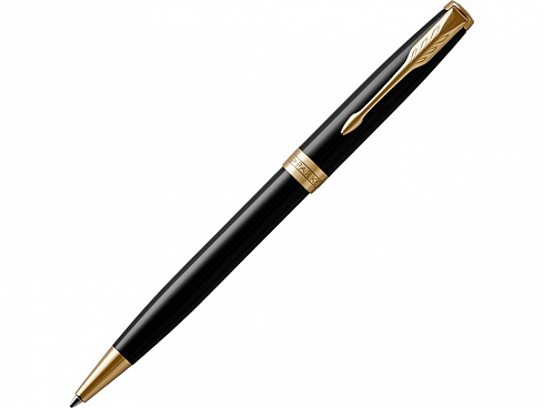 Ручка шариковая Parker Sonnet Core Black Lacquer GT, черный/золотистый — РПК «Прогресс»