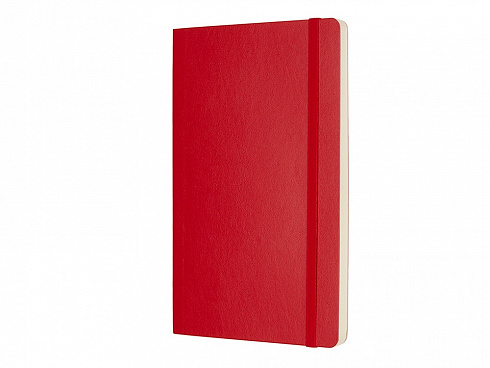 Записная книжка Moleskine Classic Soft (нелинованный), Large (13х21см), красный — РПК «Прогресс»