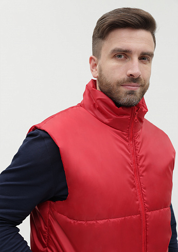 Жилет унисекс STAN утепленный таффета 210T,200, 84, Чёрный,  (20)  (60-62/5XL)