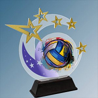 Акриловая награда волейбол (УФ печать)
