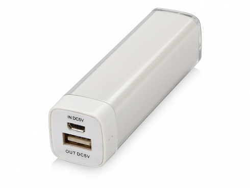 Портативное зарядное устройство Ангра, 2200 mAh, белый — РПК «Прогресс»