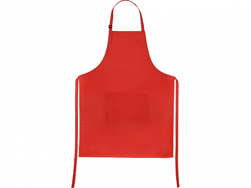 Хлопковый фартук 180gsm, красный — РПК «Прогресс»