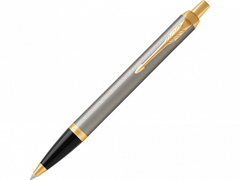 Ручка шариковая Parker IM Core Brushed Metal GT, серебристый/золотистый — РПК «Прогресс»