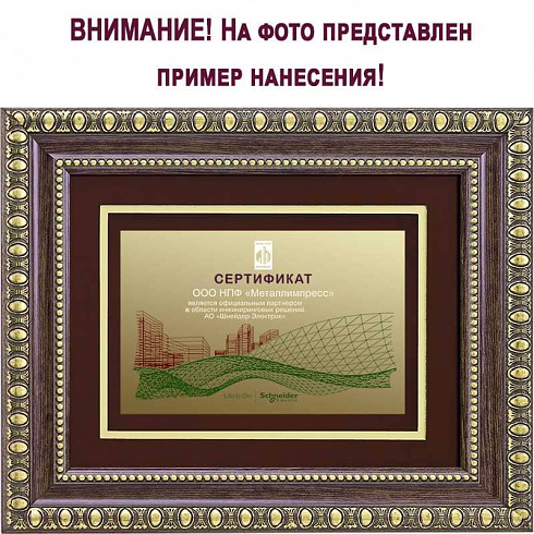 Эксклюзивная рамка с цветной печатью на пластике