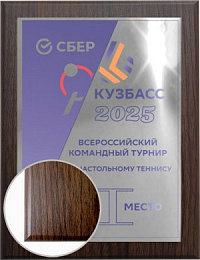 Плакетка с сублимационной печатью на металлической пластине