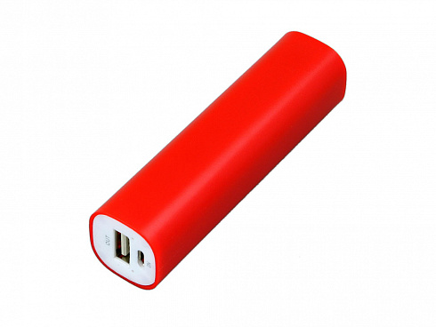 PB030 Универсальное зарядное устройство power bank  прямоугольной формы. 2200MAH. Красный — РПК «Прогресс»