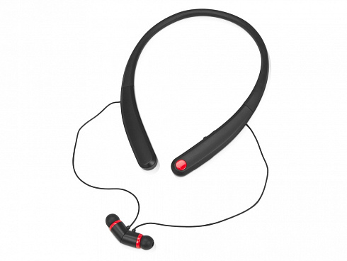 Беспроводные наушники с микрофоном Soundway, черный/красный — РПК «Прогресс»