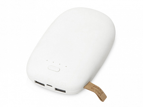 Внешний аккумулятор в форме камня Stone, 10400 mAh, белый — РПК «Прогресс»