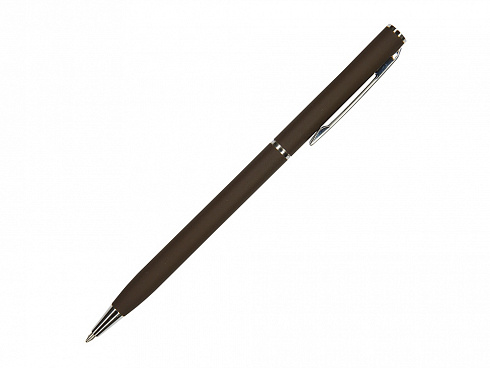 Ручка шариковая автоматическая BrunoVisconti® PALERMO цвет корпуса коричневый, soft-touch, 0.7 мм — РПК «Прогресс»