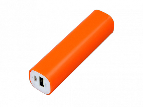 PB030 Универсальное зарядное устройство power bank  прямоугольной формы. 2200MAH. Оранжевый — РПК «Прогресс»