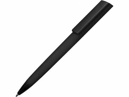 Ручка пластиковая soft-touch шариковая Taper, черный — РПК «Прогресс»