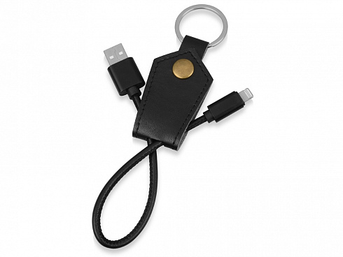 Кабель-брелок USB-Lightning Pelle, черный — РПК «Прогресс»