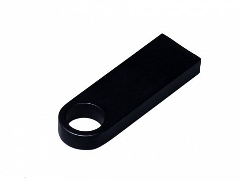 USB 3.0-флешка на 128 Гб с мини чипом и круглым отверстием, черный — РПК «Прогресс»