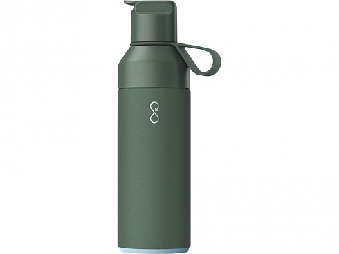 Бутылка-термос для воды Ocean Bottle GO объемом 500 мл - Зеленый лесной — РПК «Прогресс»