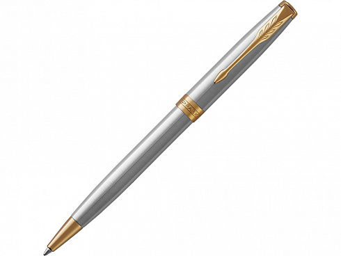 Ручка шариковая Parker Sonnet Core Stainless Steel GT, серебристый/золотистый — РПК «Прогресс»